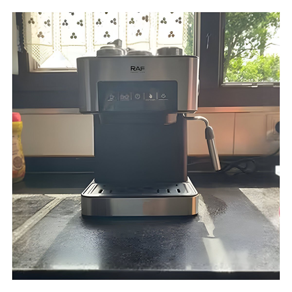 PREPARADORA DE CAFÉ DIGITAL 1.6L METÁLICA PARA LA COCINA COLOR PLATEADO Y+REGALO STICKER - 2