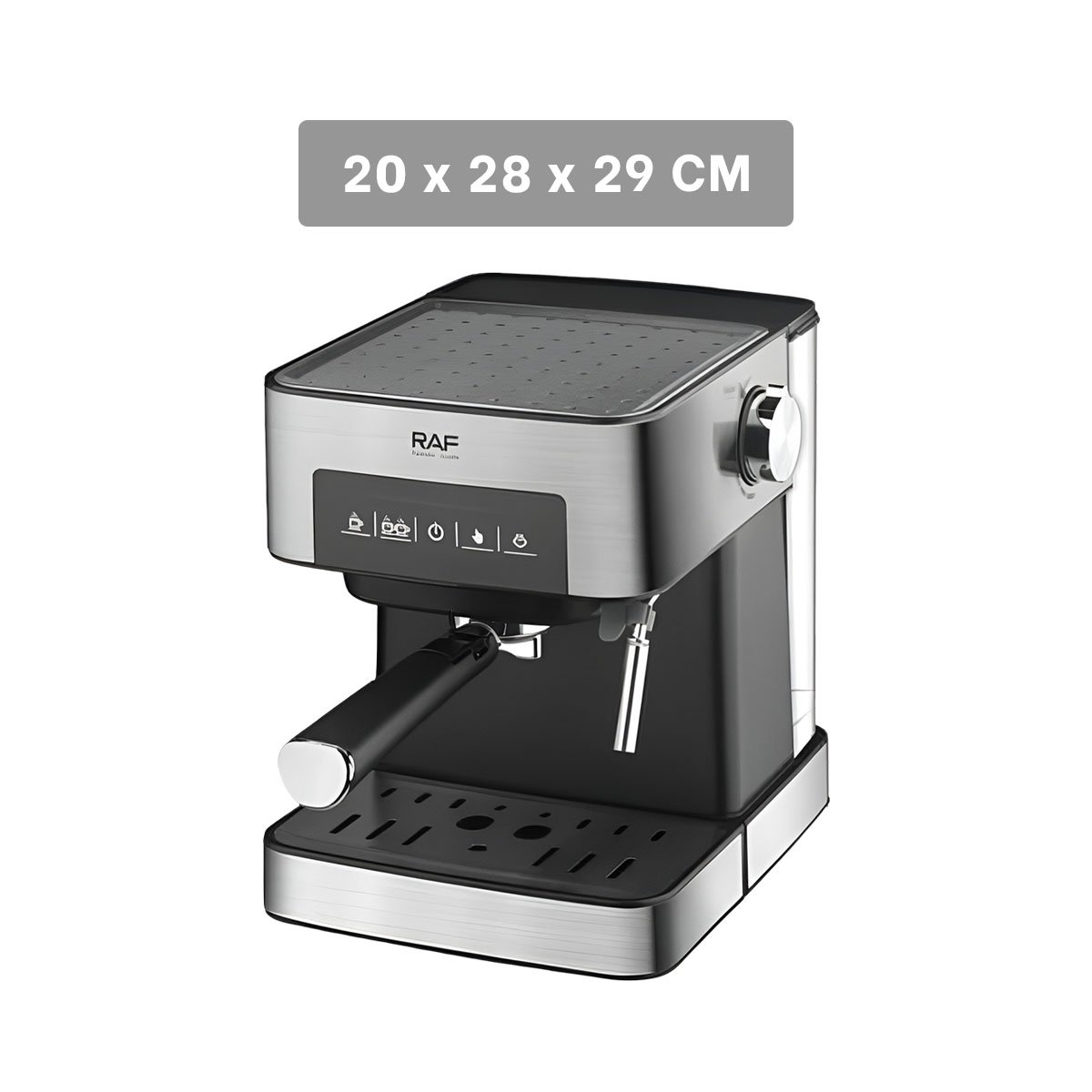 PREPARADORA DE CAFÉ DIGITAL 1.6L METÁLICA PARA LA COCINA COLOR PLATEADO Y+REGALO STICKER - 4