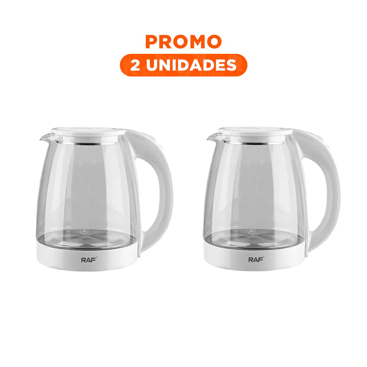 PACK2 OLLA ELÉCTRICA BLANCO CON DISEÑO COMPACTO Y PRÁCTICO 2L - 1