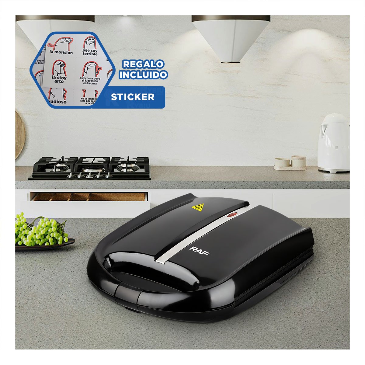 DISPOSITIVO PARA MINI TORTAS CON USO VERSATIL EN HOGAR Y COCINA COLOR NEGRO Y+REGALO STICKER - 1