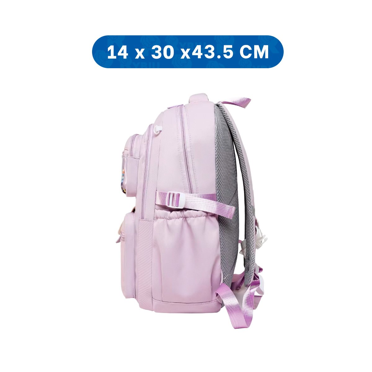 PACK4 LINEA COTTMIR 3 BOLSILLOS LILA MOCHILA MUJER Y+PAPEL REGALO - 4