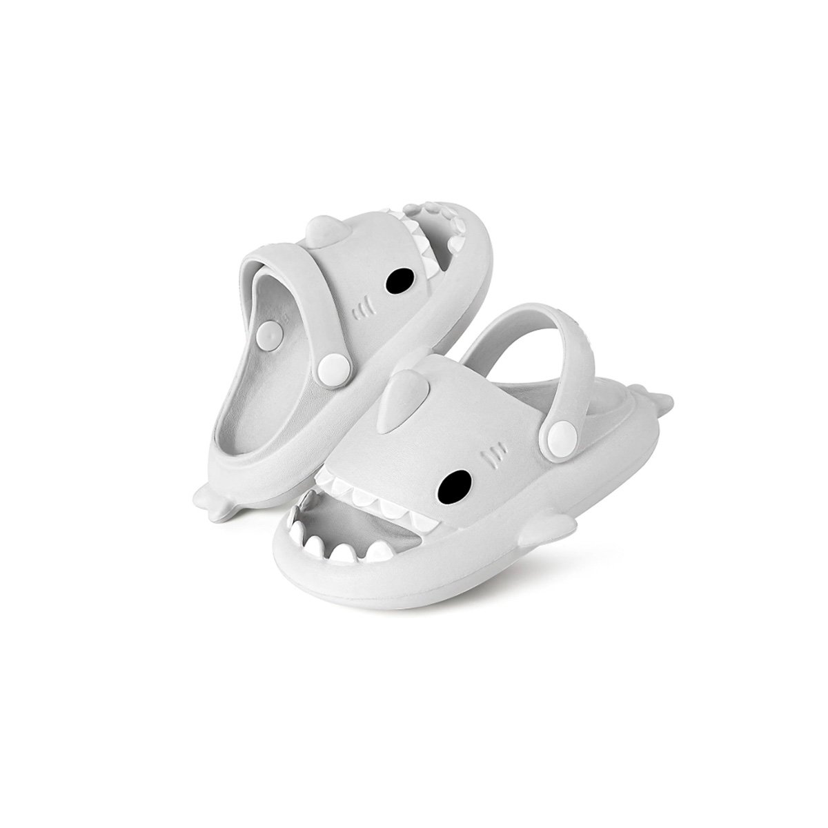 PACK2 HUARACHE DE TIBURON CON CORREA PARA NIÑOS BLANCO TALLA 29 30 DE CALIDAD Y+REGALO STICKER - 2