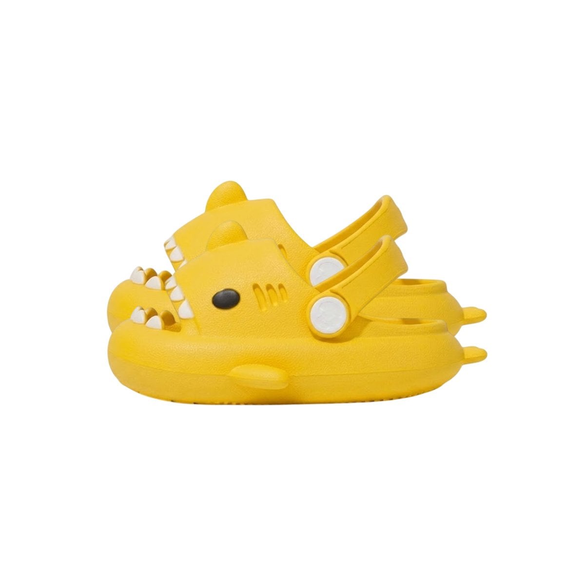 OJOTA DE NINOS CON CORREA AJUSTABLE DISENO TIBURON AMARILLO TALLA 31 Y 32 Y+REGALO STICKER - 3