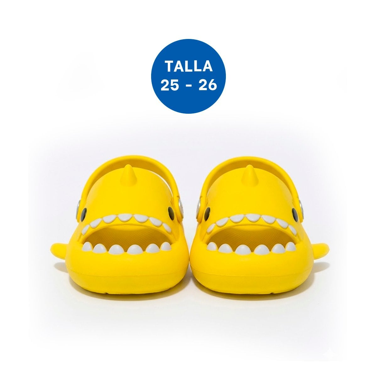 OJOTA CON CORREA TALLA 25 26 DE TIBURON PARA NIÑOS EN COLOR AMARILLO Y+POST IT - 4