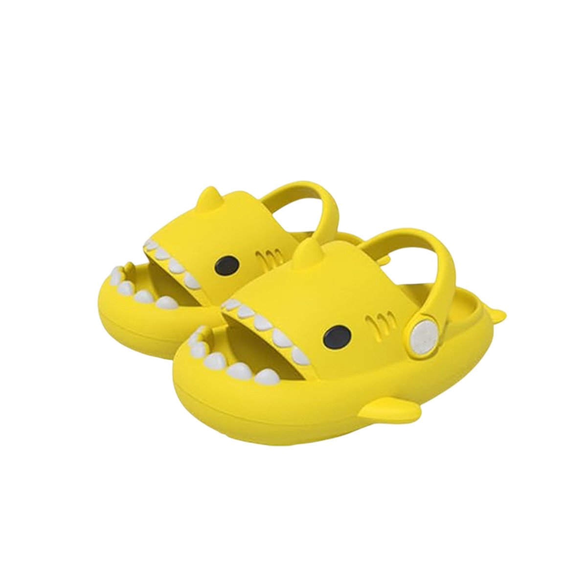 PACK2 OJOTA INFANTIL CON CORREA COMODA MODELO TIBURON AMARILLO TALLA 31 MAS 32 Y+REGALO STICKER - 2