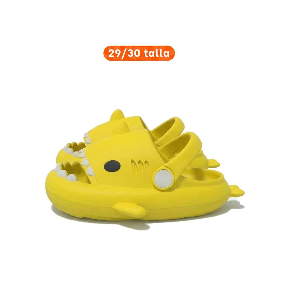 BABUCHA DE TIBURON CON CORREA COLOR AMARILLO TALLA 29 A 30 INFANTIL AIRE - 4