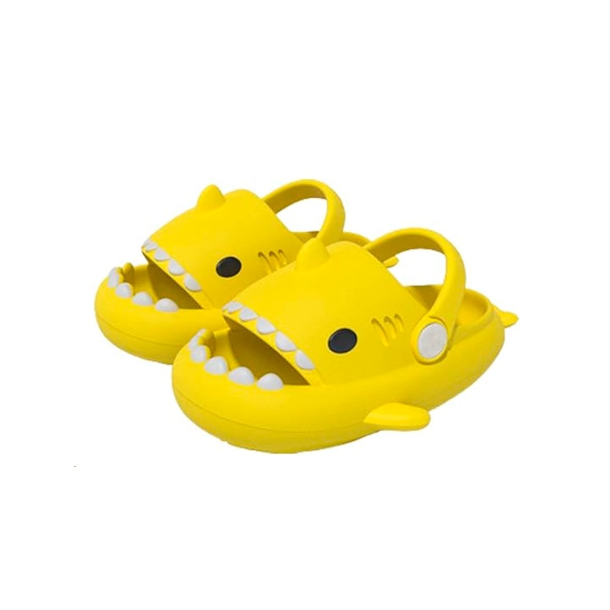 PACK2 HUARACHE CON CORREA TALLA 25 26 PARA NIÑOS DE TIBURON EN COLOR AMARILLO Y+REGALO STICKER - 2