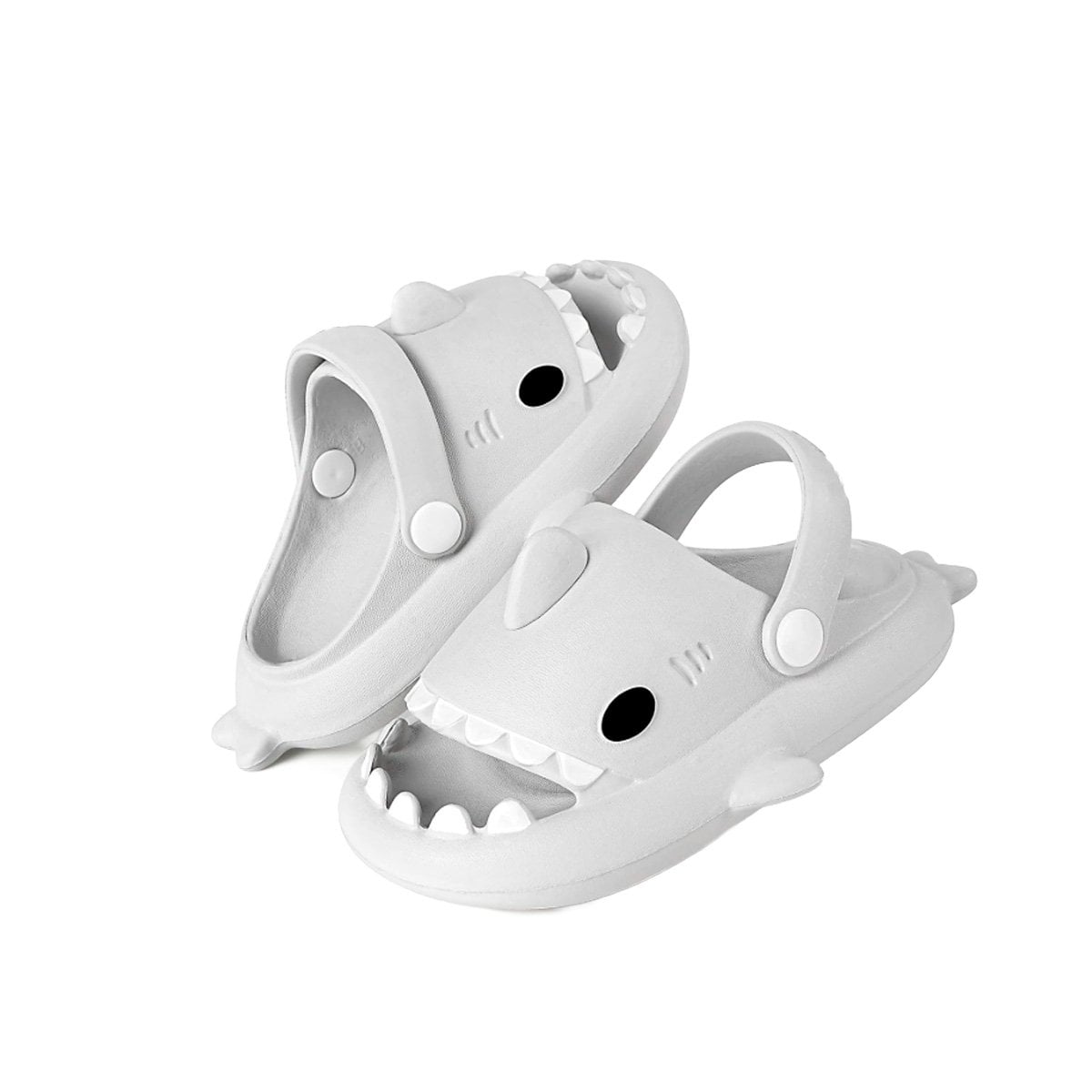 PACK2 CALZADO BLANCO TALLA 23 24 CON CORREA DE TIBURON PARA NIÑOS VERANO SUAVE Y+REGALO STICKER - 2