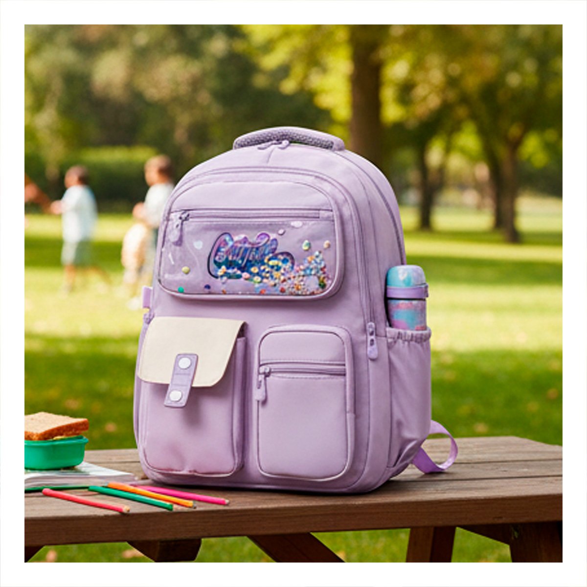 COMODA COTTMIR 3 BOLSILLOS LILA MOCHILA PARA MUJER - 2