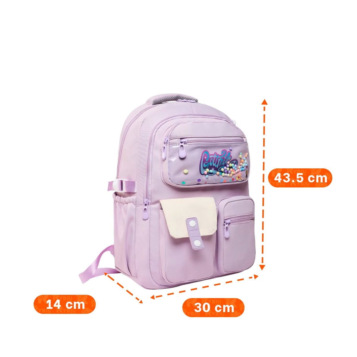 COMODA COTTMIR 3 BOLSILLOS LILA MOCHILA PARA MUJER - 4