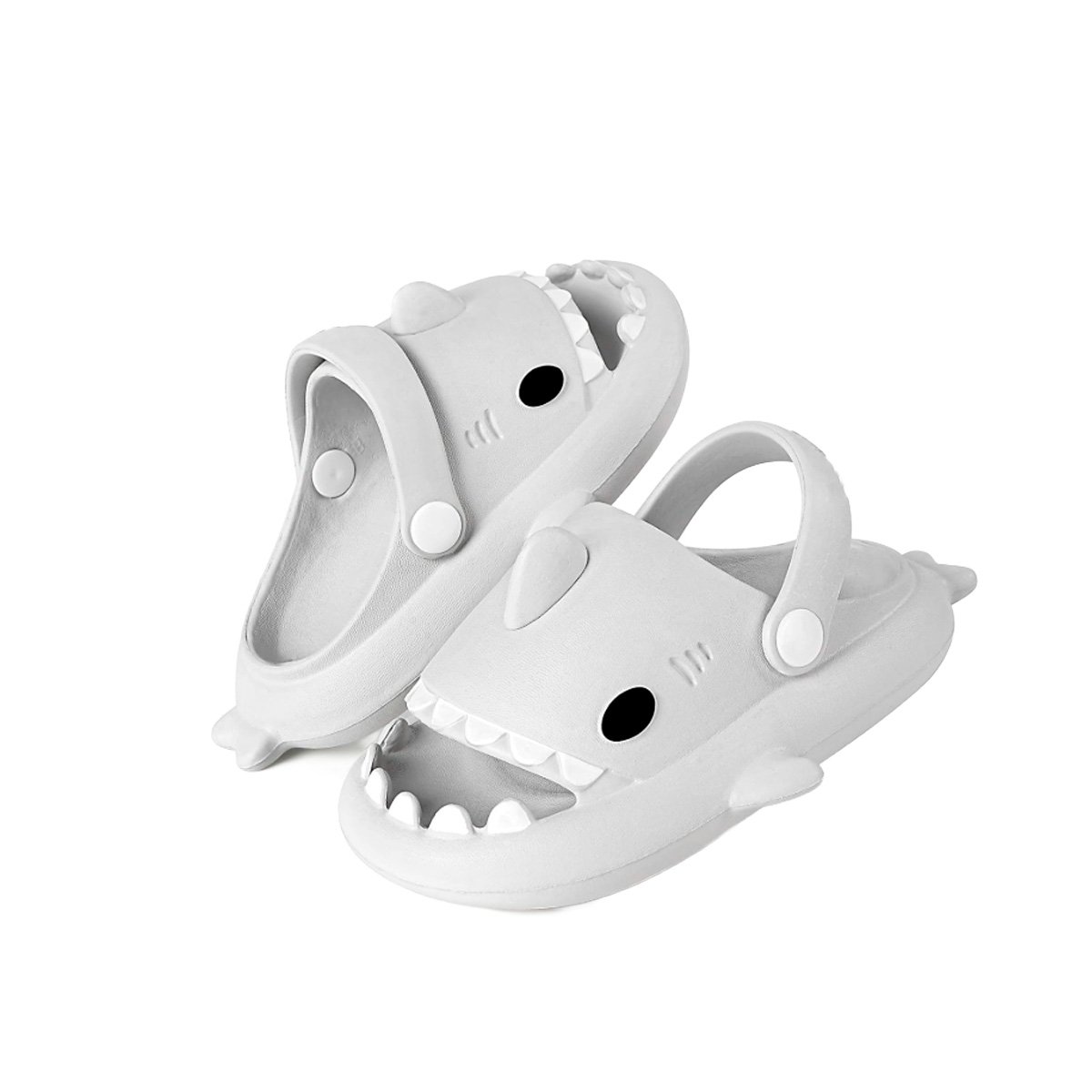 OJOTAS TALLA 23 24 BLANCO CON CORREA DE TIBURON PARA VERANO NIÑOS SUAVE Y+PAPEL REGALO - 1