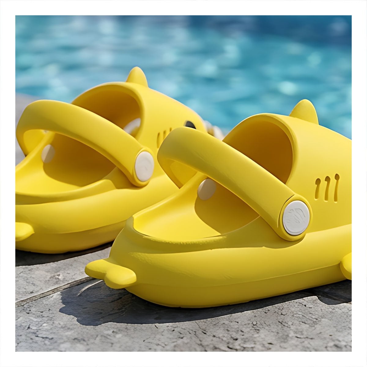 PACK4 PLAYERA DE INFANTES CON CORREA DE TIBURON AMARILLO DE VERANO MEDIDA 28 Y+REGALO STICKER - 5