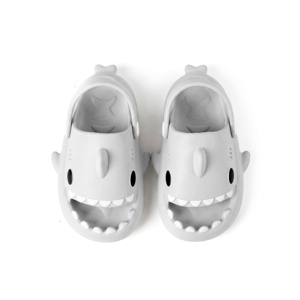 CHANCLETA CON CORREA DE TIBURON EN BLANCO TALLA 25 26 PARA NIÑOS CON ELEGANCIA Y+REGALO STICKER - 3