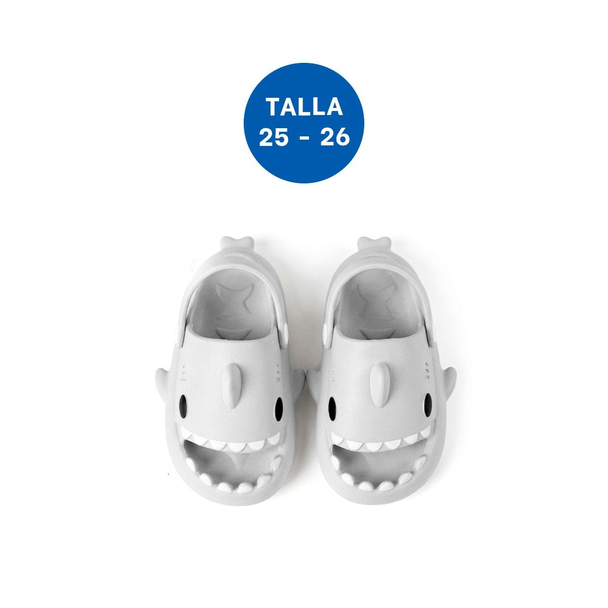 PACK4 HUARACHE CON CORREA DE TIBURON TALLA 25 26 EN BLANCO PARA LA MODA INFANTIL HOY - 4