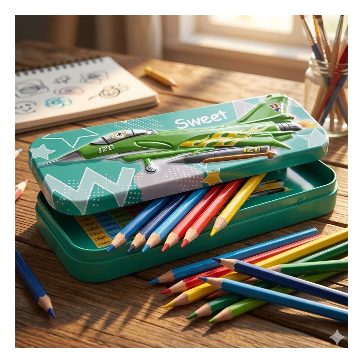 PACK12 ORGANIZADOR RESISTENTE VERDE METALICO CON SEPARADOR AMPLIO Y+PAPEL REGALO - 5