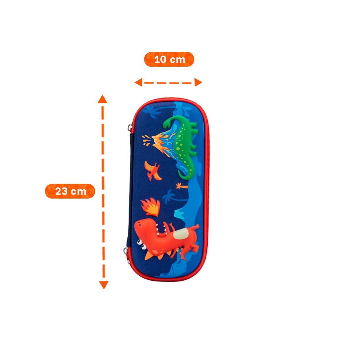 PACK12 FUNDA INFANTIL DINOS AZUL ALTO RELIEVE CON DISENO LINDO Y PRACTICO - 4
