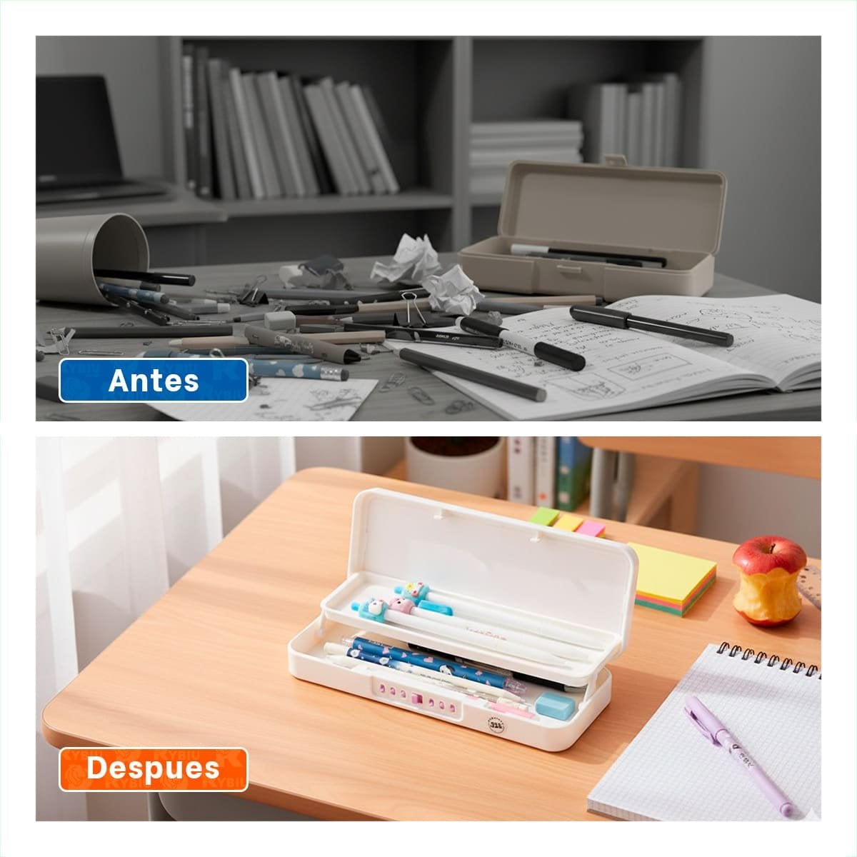FUNDA PRACTICA CONEJO Y REJAS BEIGE CON CLAVE 2 NIVELES Y+POST IT - 1
