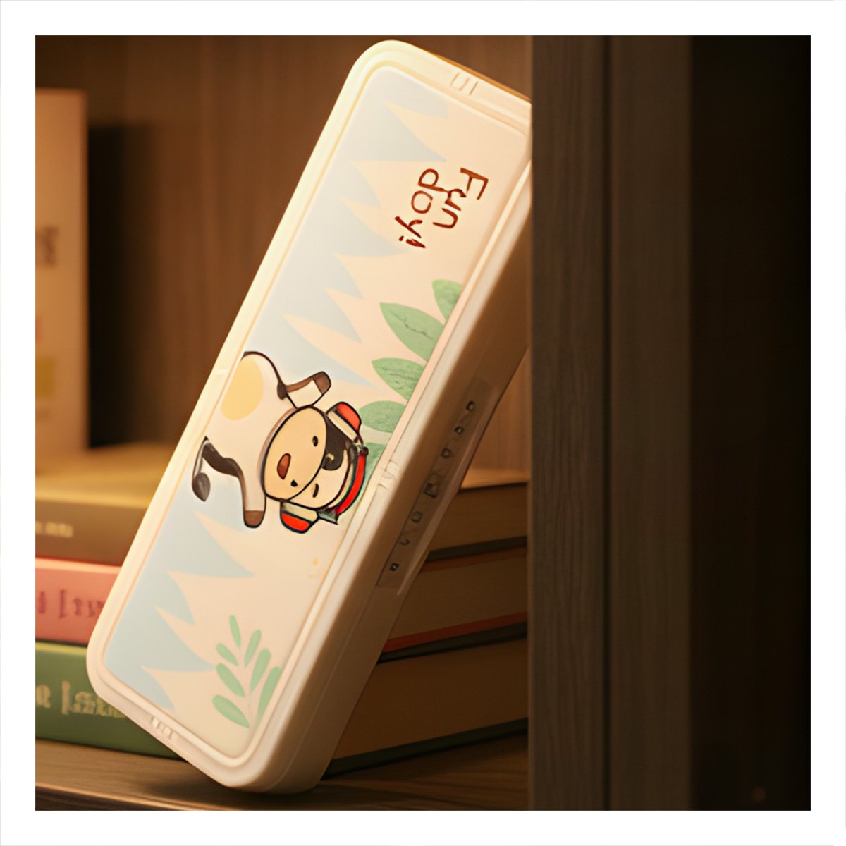 PACK4 NECESER JUVENIL VACA BEIGE CON CLAVE 2 NIVELES SEGURO Y+PAPEL REGALO - 5