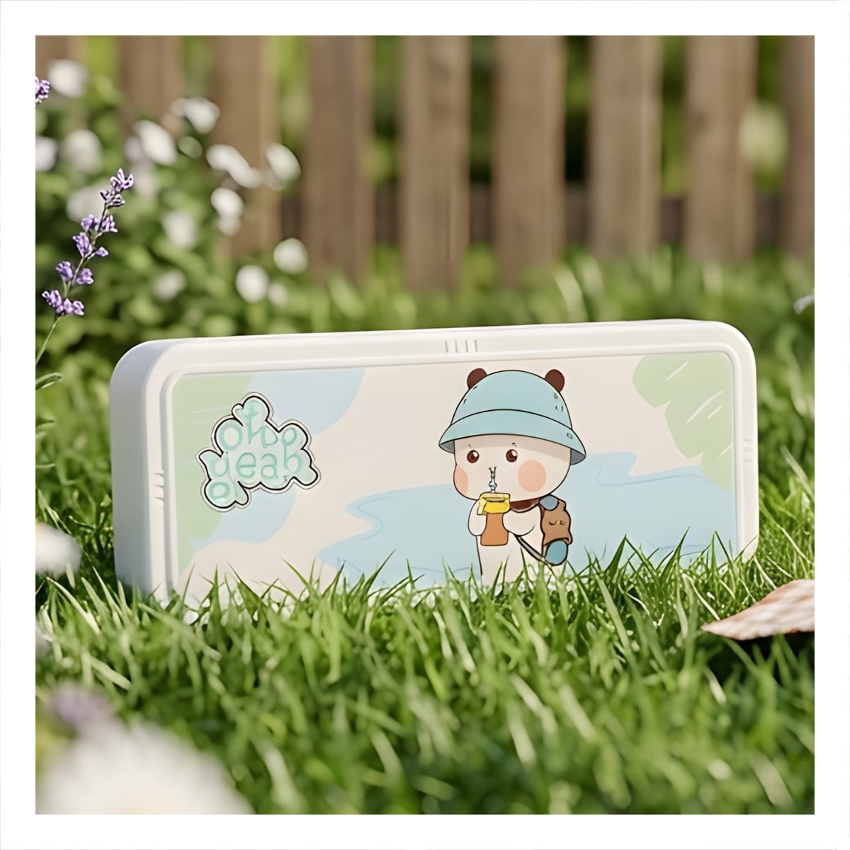 PACK6 NECESER JUVENIL BEIGE CON CLAVE 2 NIVELES OSO CON GORRA FUNCIONAL Y+PAPEL REGALO - 5