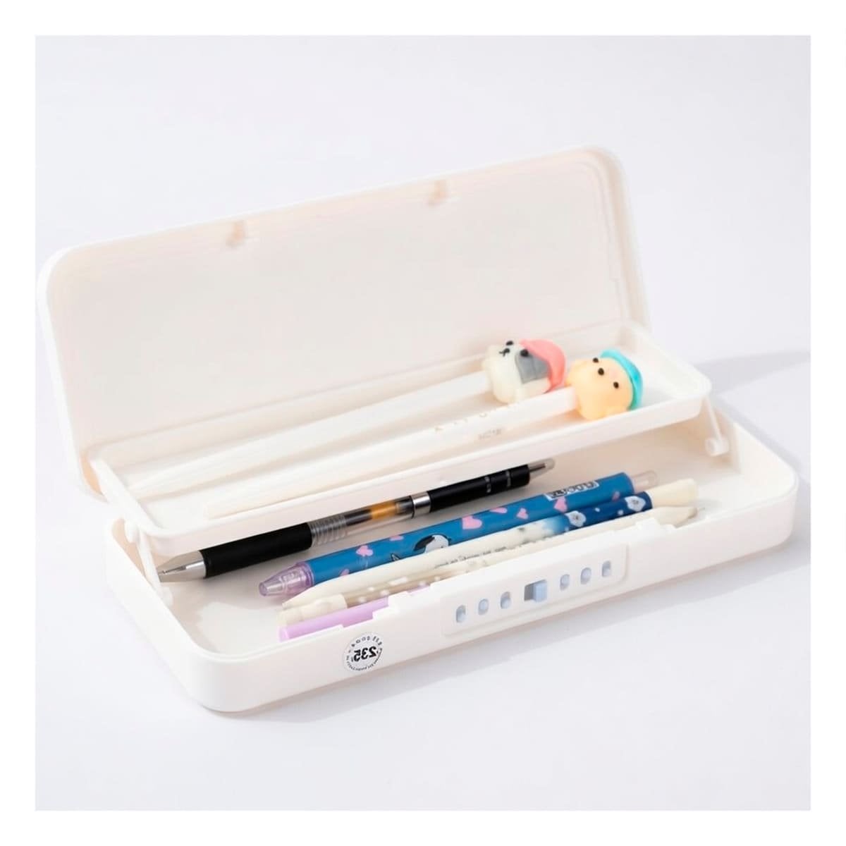 PACK6 PORTA COLORES MODERNO CONEJO Y REJAS BEIGE CON CLAVE 2 NIVELES Y+REGALO STICKER - 2