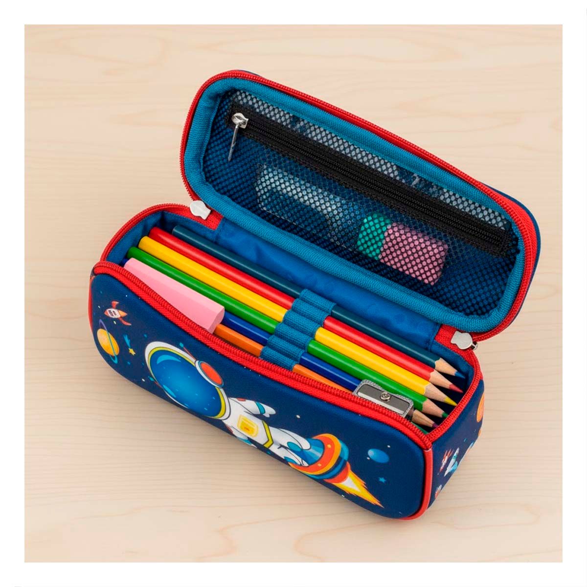PACK6 ACCESORIO MODERNO ASTRONAUTA AZUL ALTO RELIEVE CON ESTILO ATRACTIVO - 5