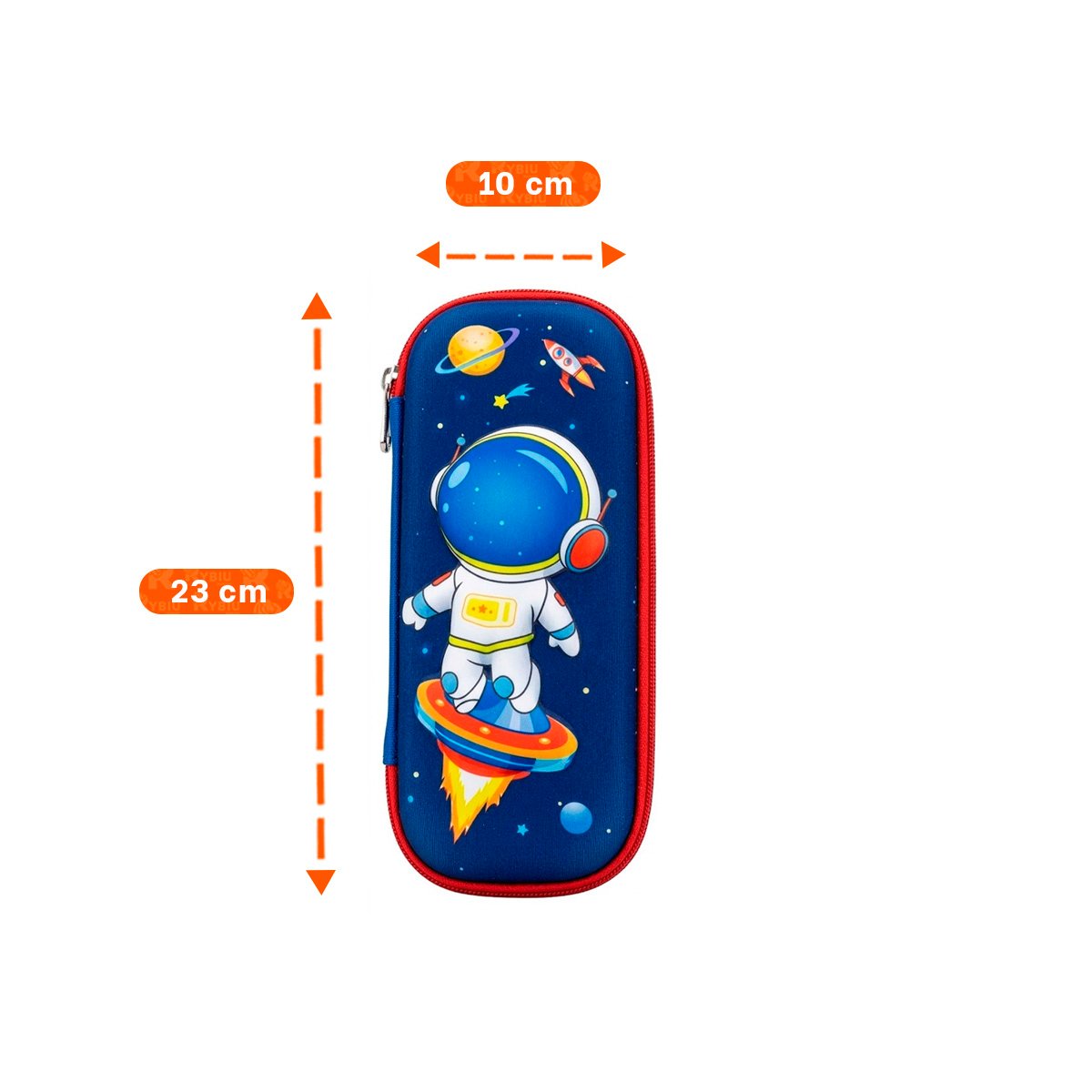 PACK6 ACCESORIO FUNCIONAL ASTRONAUTA AZUL ALTO RELIEVE CON GRAN CAPACIDAD Y+PAPEL REGALO - 4