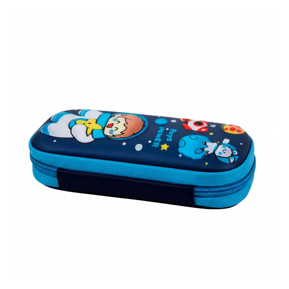 PACK4 ACCESORIO INFANTIL ASTRONAUTA FELIZ AZUL ALTO RELIEVE CON DISENO LINDO Y+PAPEL REGALO - 3