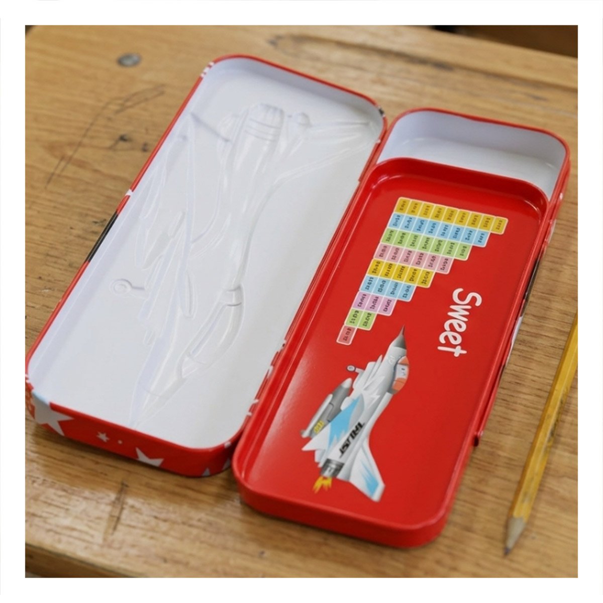 ORGANIZADOR COMPACTO BLANCO DE METAL CON SEPARADOR PARA UTILES Y+POST IT - 2