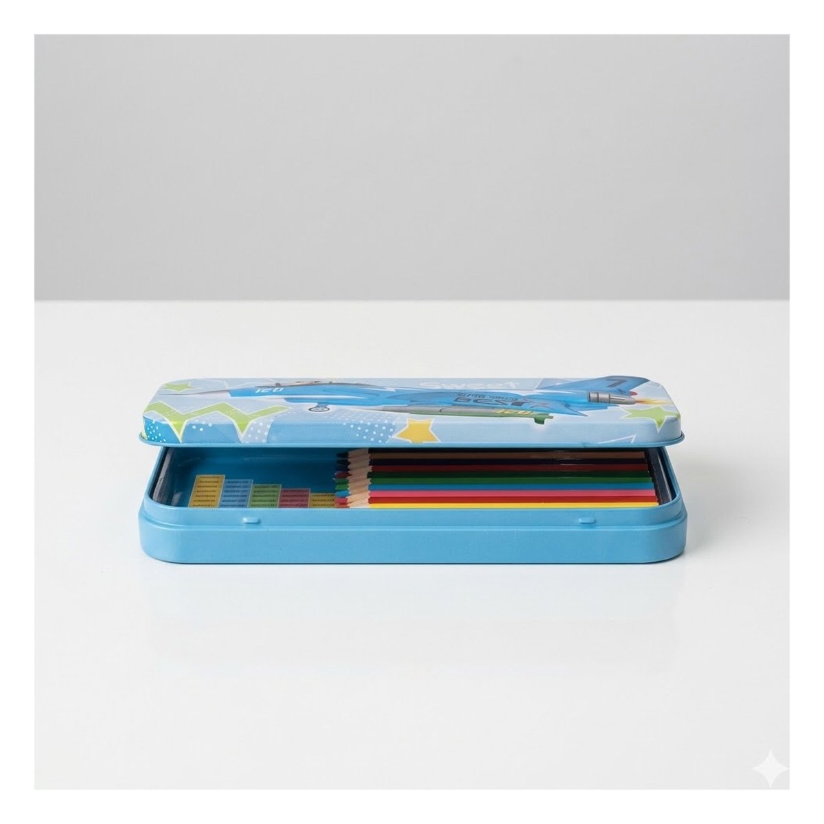 PACK12 ORGANIZADOR RESISTENTE CELESTE METALICO CON SEPARADOR AMPLIO Y+PAPEL REGALO - 5
