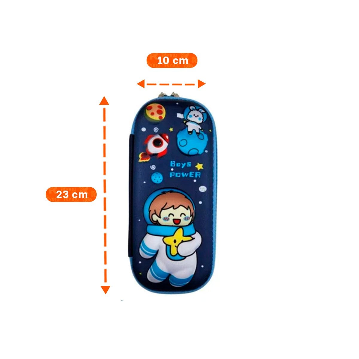 PACK6 ACCESORIO FUNCIONAL ASTRONAUTA FELIZ AZUL ALTO RELIEVE CON GRAN CAPACIDAD Y+PAPEL REGALO - 4