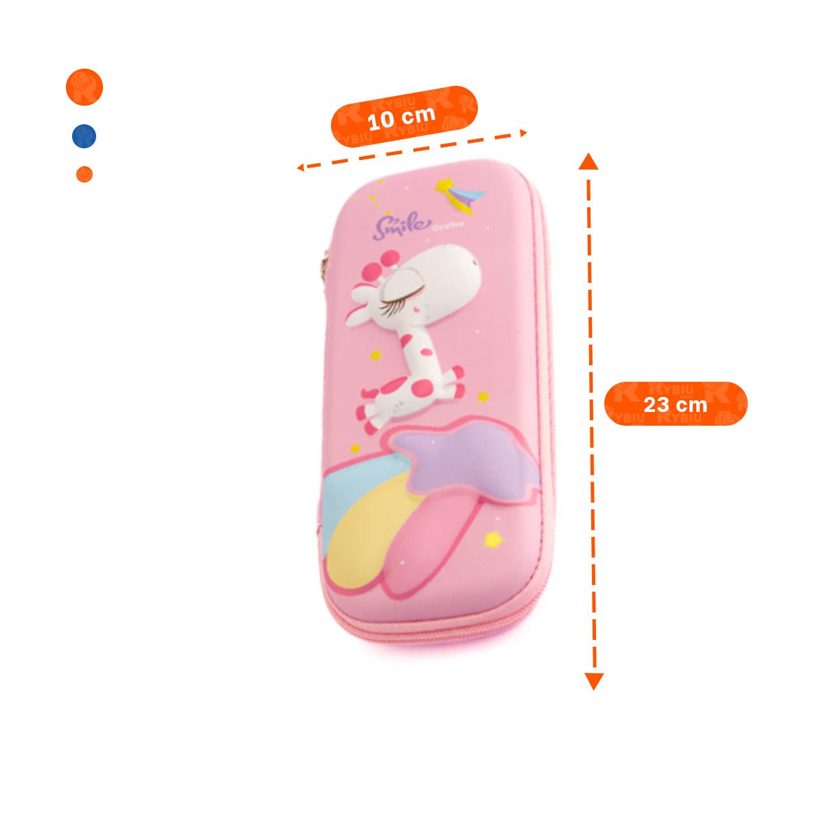 PACK12 FUNDA INFANTIL JIRAFA ROSADO ALTO RELIEVE CON DISENO LINDO Y PRACTICO - 4