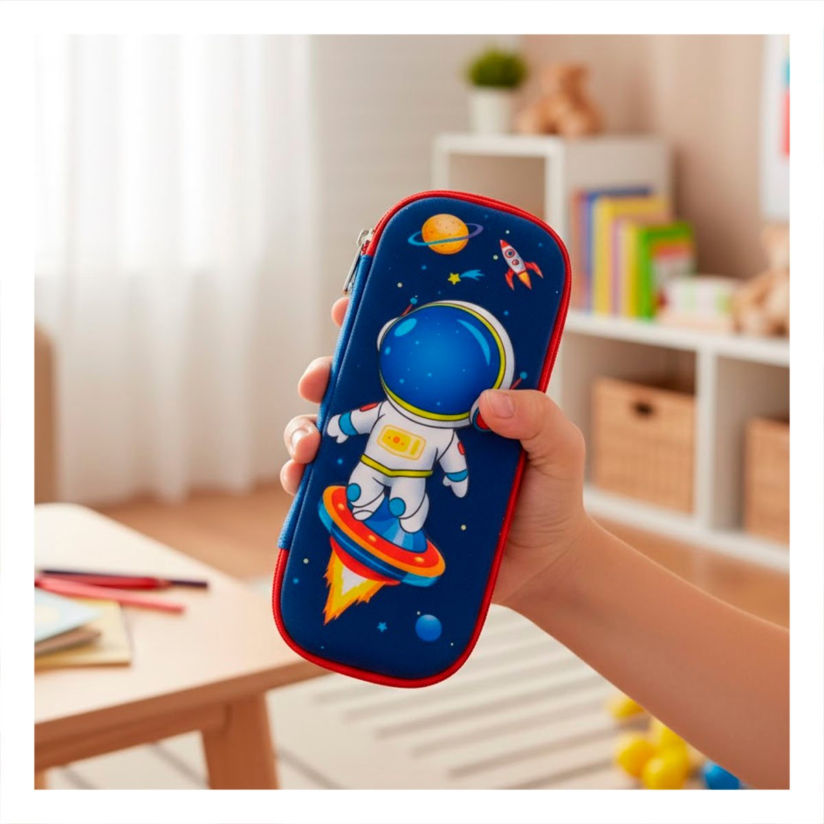 PACK12 FUNDA INFANTIL ASTRONAUTA AZUL ALTO RELIEVE CON DISENO LINDO Y PRACTICO - 3