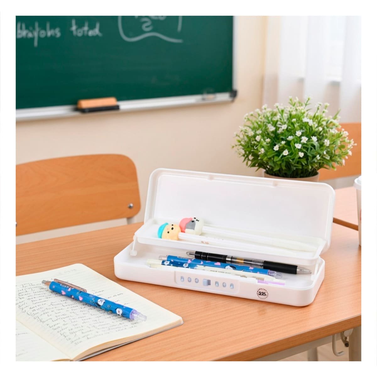 PACK4 ORGANIZADOR MODERNO CONEJO Y REJAS BEIGE CON CLAVE 2 NIVELES Y+REGALO STICKER - 3