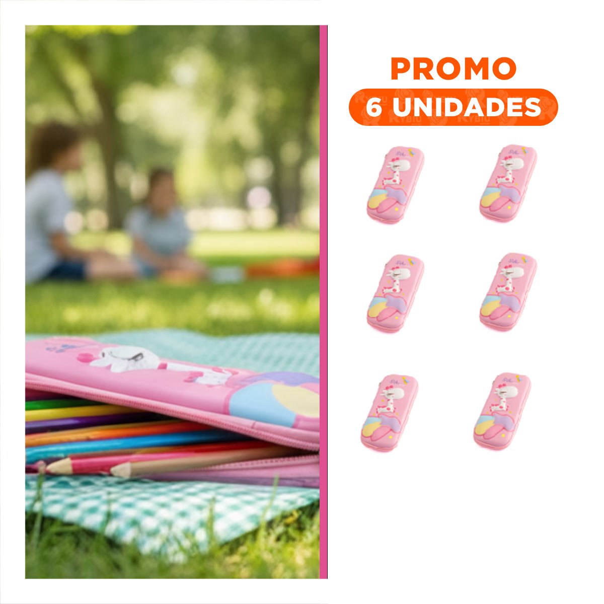 PACK6 ACCESORIO MODERNO JIRAFA ROSADO ALTO RELIEVE CON ESTILO ATRACTIVO - 1