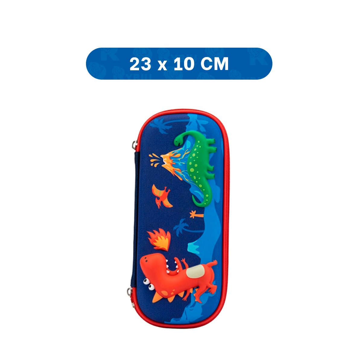 ESTUCHE INFANTIL DINOS AZUL ALTO RELIEVE CON DISENO ENCANTADOR DIARIO Y+PAPEL REGALO - 4