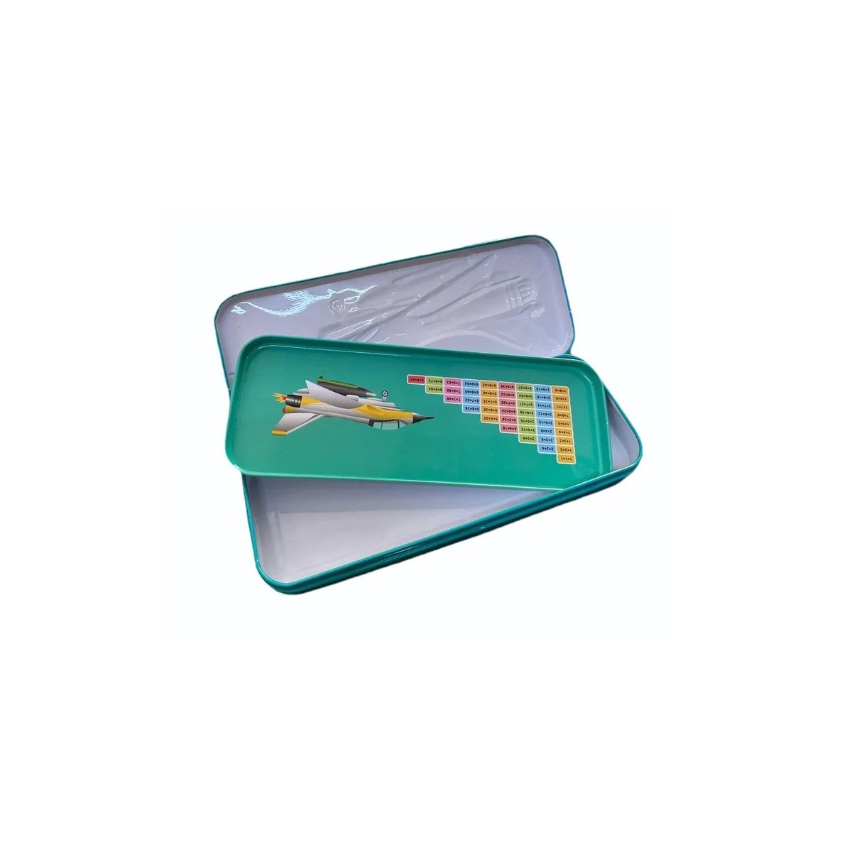 PACK12 LAPICERA RESISTENTE VERDE METALICA CON SEPARADOR FUNCIONAL Y+REGALO STICKER - 2