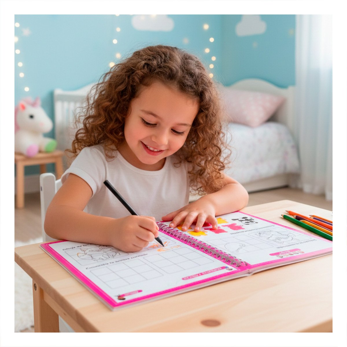 PACK6 PRODUCTO ROSADO CUADERNO MAGICO PARA USO ESCOLAR - 5