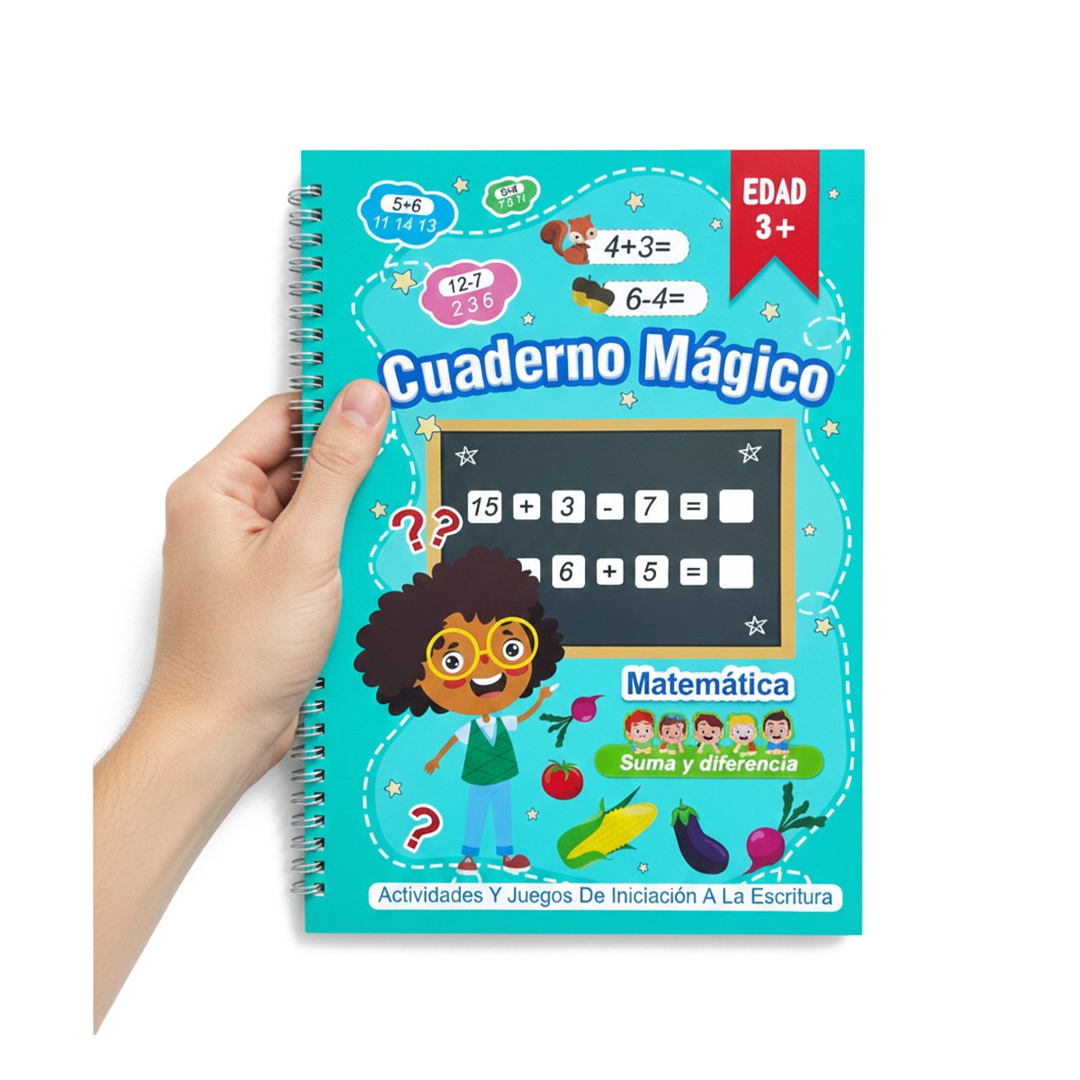 PACK2 MODELO CELESTE CUADERNO MAGICO PARA DIBUJO DIARIO Y+REGALO STICKER - 2