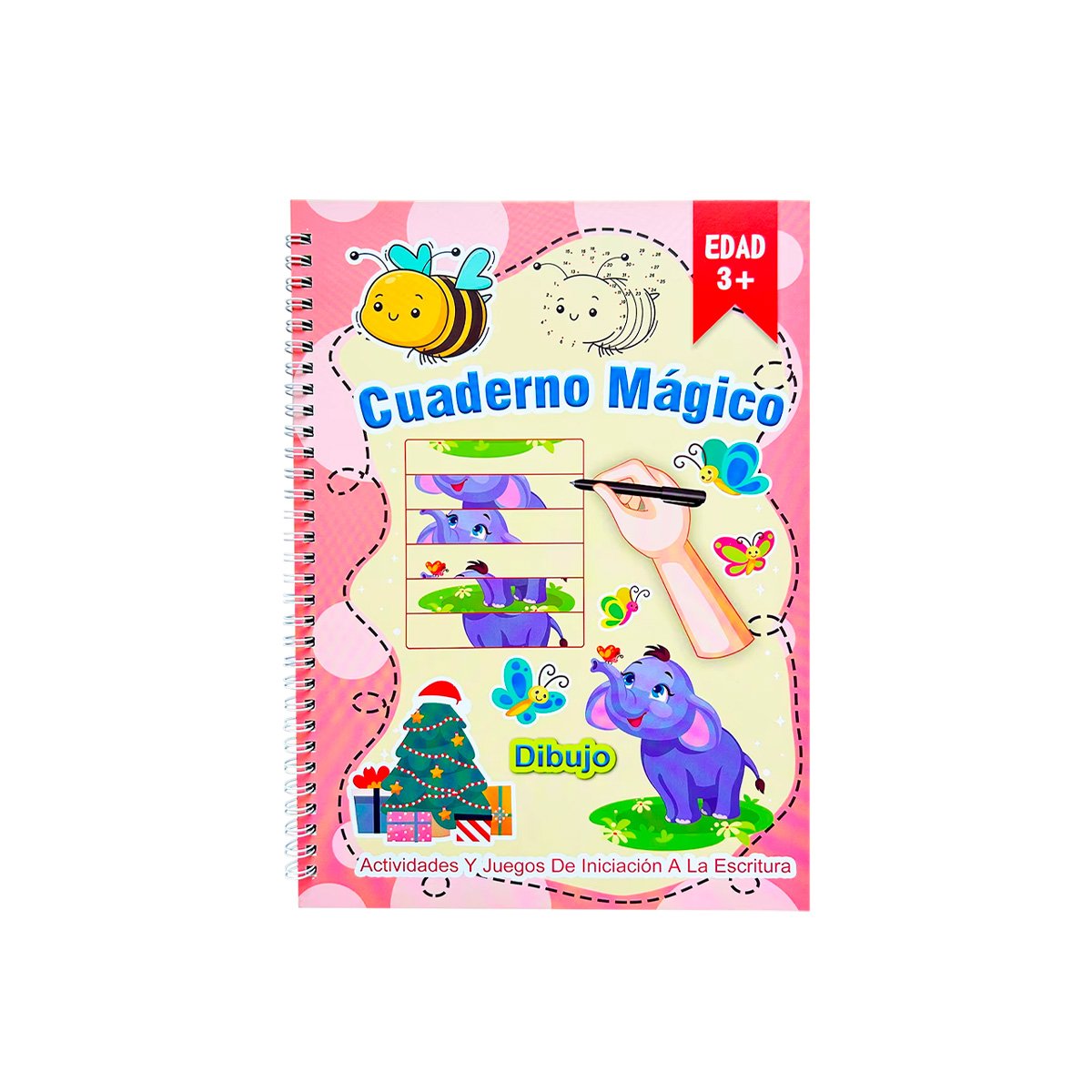 PACK2 MODELO ROSADO CUADERNO MAGICO PARA DIBUJO DIARIO Y+REGALO STICKER - 2