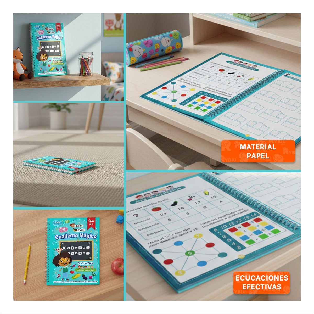 LIGERO CUADERNO CELESTE MAGICO PARA USO DIARIO - 5
