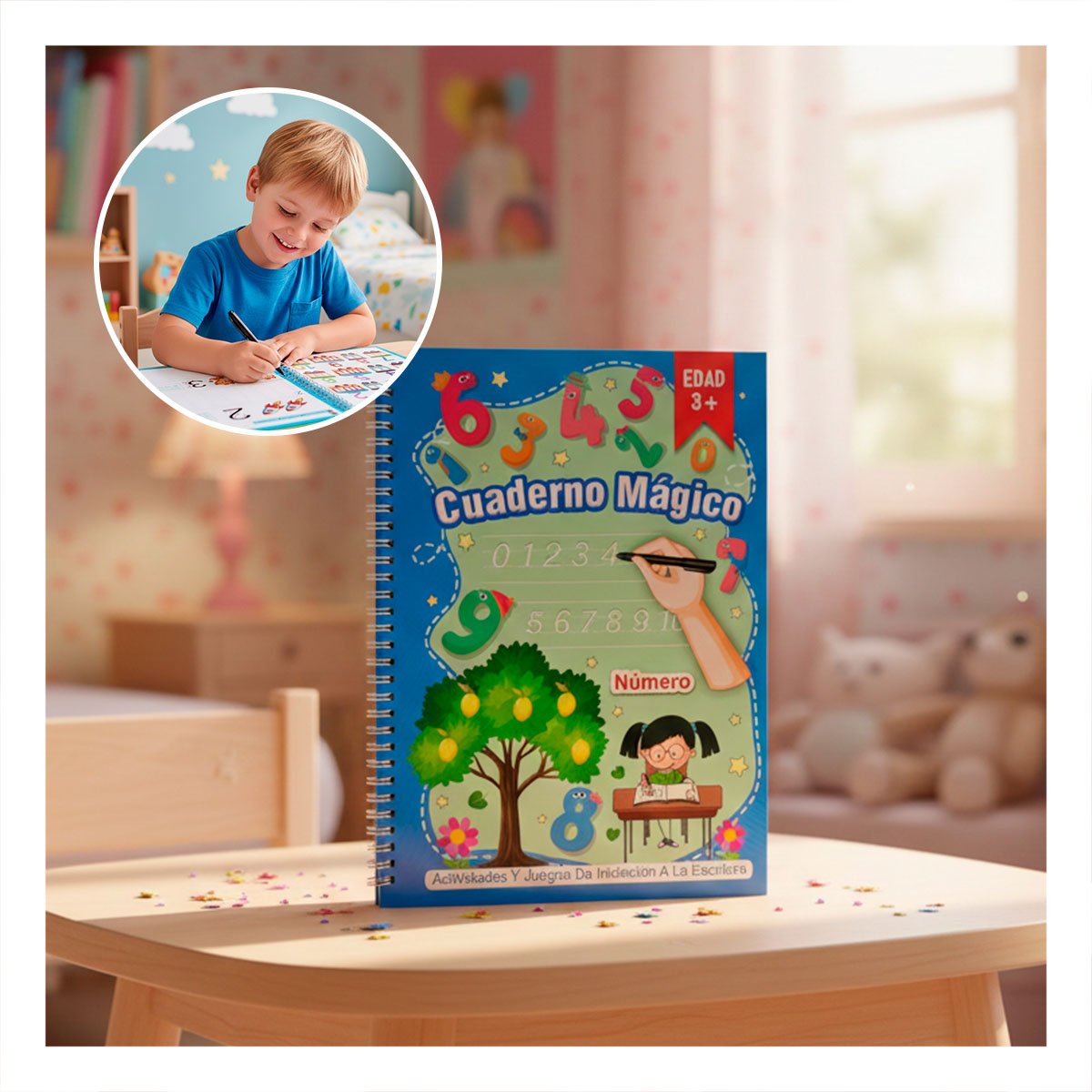 PACK2 DISENO AZUL CUADERNO MAGICO PARA USO ESCOLAR - 5