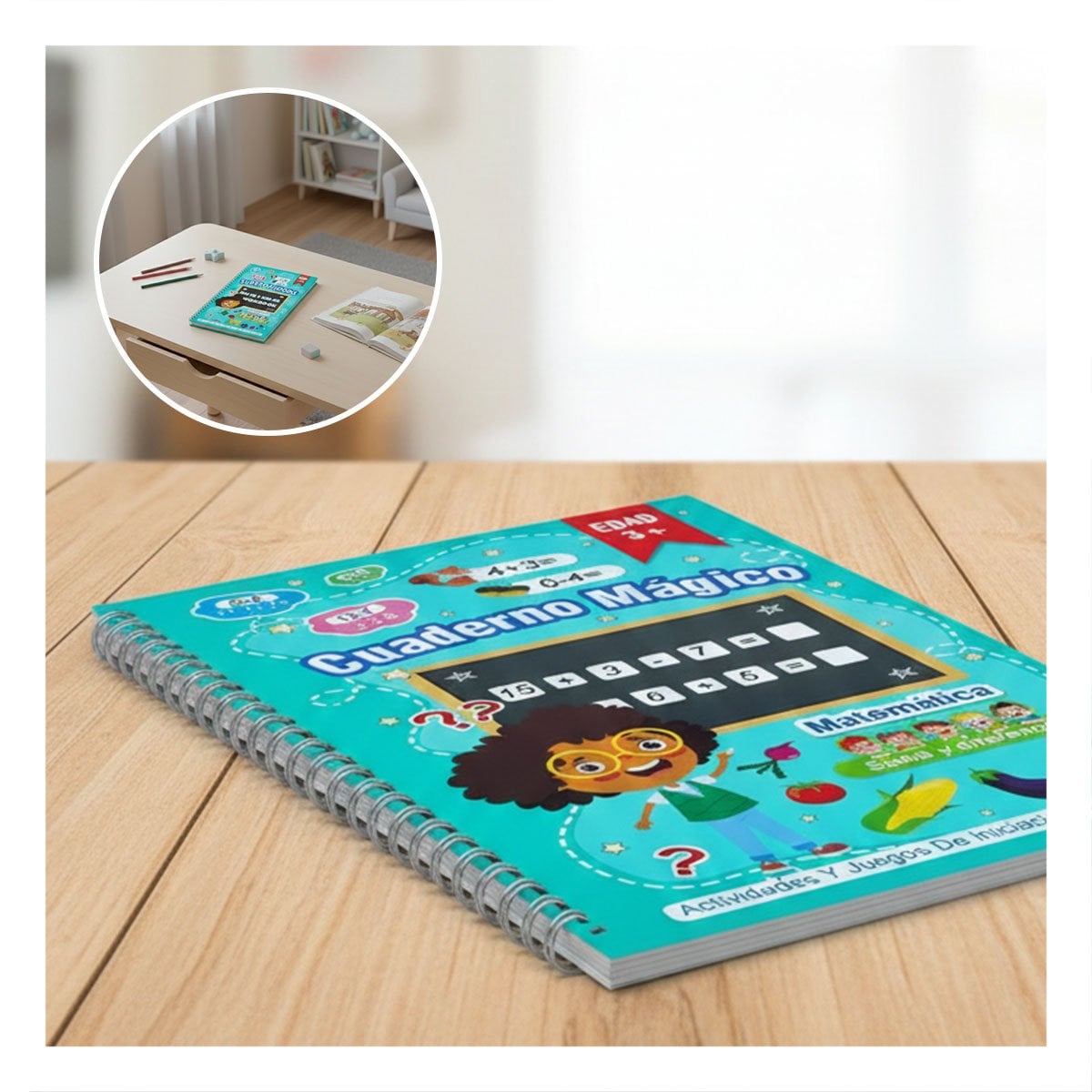 ESTILO CELESTE CUADERNO MAGICO PARA ESCRITURA Y DIBUJO Y+POST IT - 2
