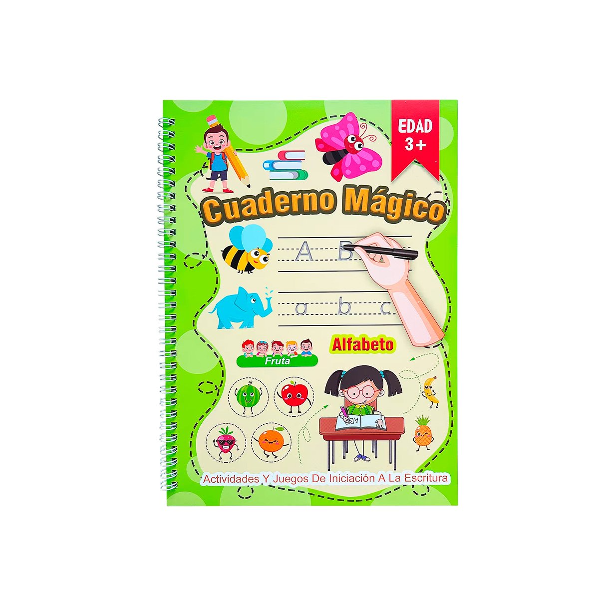 PACK2 MODELO VERDE CLARO CUADERNO MAGICO PARA DIBUJO DIARIO Y+REGALO STICKER - 2