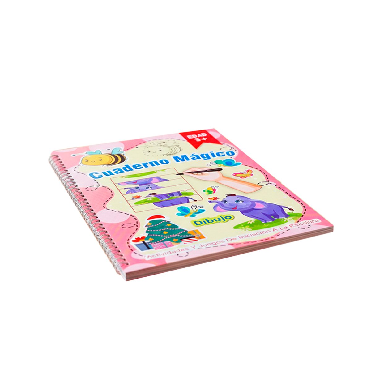 PRACTICO CUADERNO ROSADO MAGICO PARA DIBUJO CREATIVO Y+REGALO STICKER - 3
