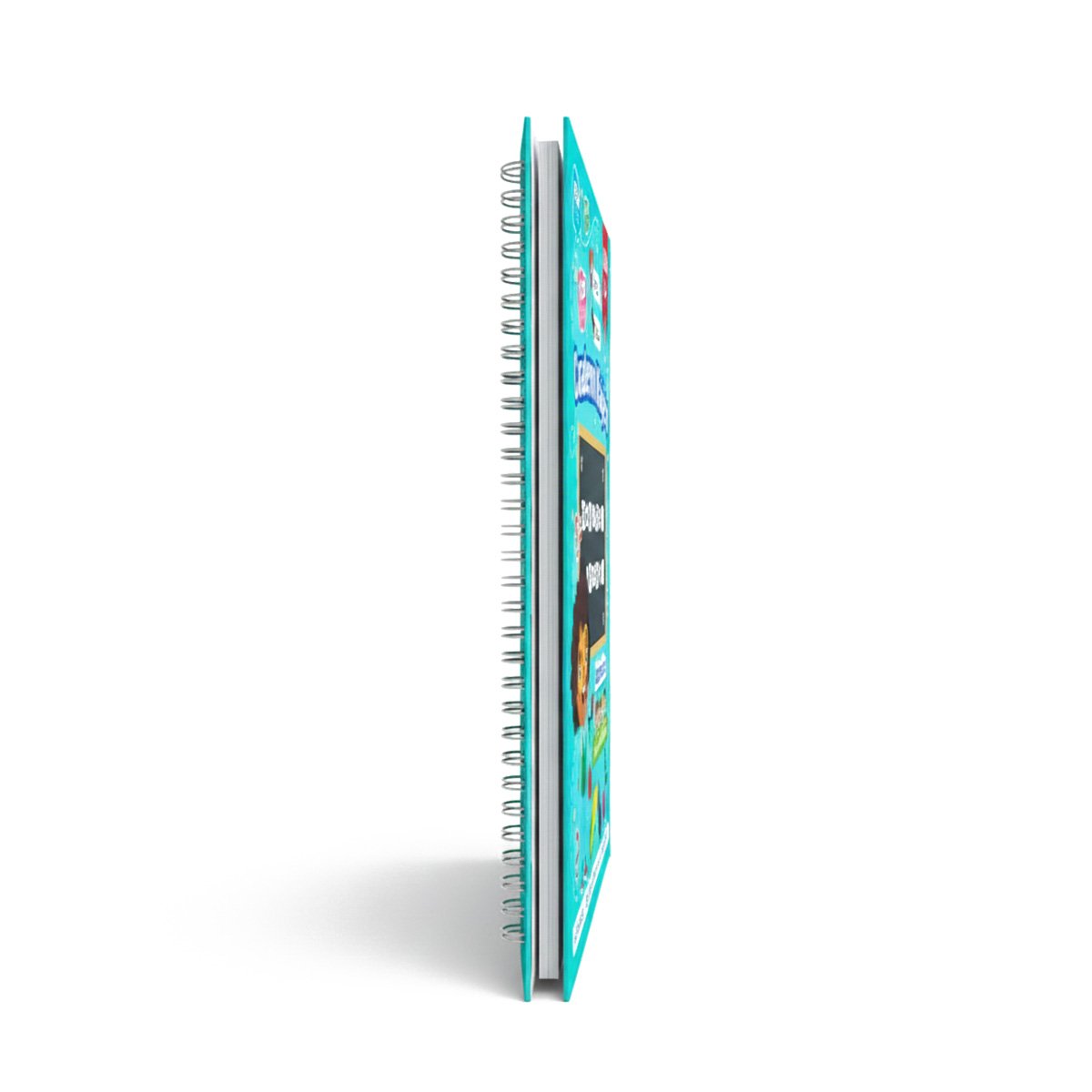 PACK4 LINEA CELESTE CUADERNO MAGICO PARA NOTAS ESCOLARES Y+PAPEL REGALO - 3
