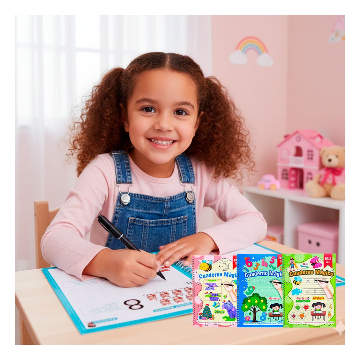 PACK12 ACCESORIO AZUL CUADERNO MAGICO PARA MOCHILA ESCOLAR - 3