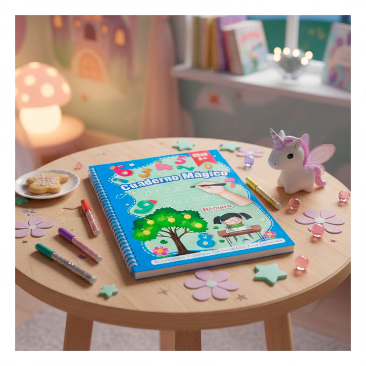 PACK12 COMPLEMENTO AZUL CUADERNO MAGICO PARA ESCRITURA Y+PAPEL REGALO - 5