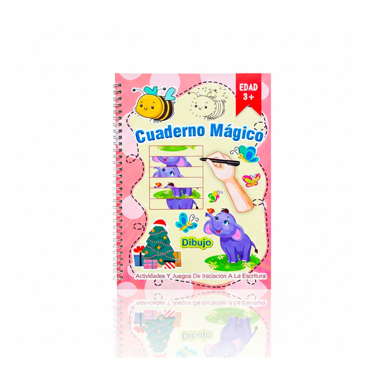 COLOR ROSADO CUADERNO MAGICO PARA NOTAS ESCOLARES Y+LIGAS REGALO - 3