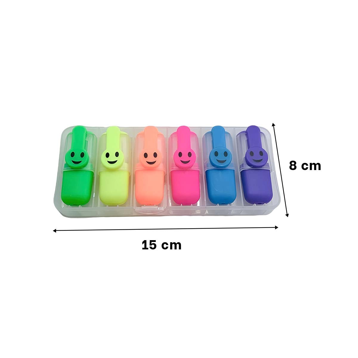 ARTE NEON CARITAS 6 COLORES SET ESCOLAR PERU CREATIVIDAD INFANTIL Y+LIGAS REGALO - 4