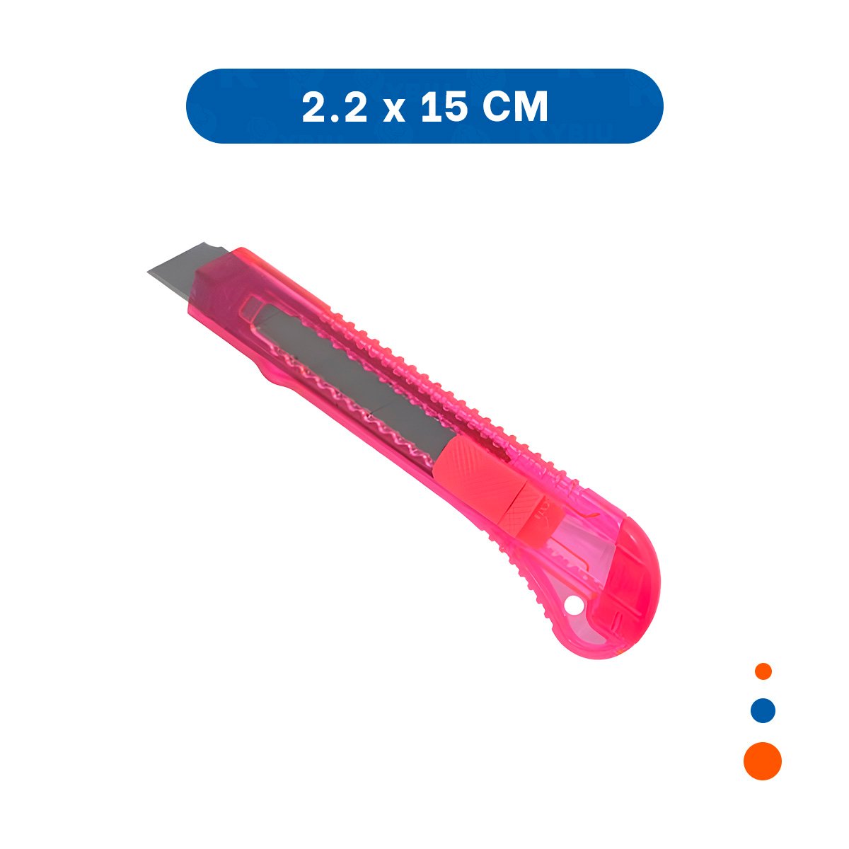 PACK2 TRINCHE ESCOLAR 15CM ROSADO TRANSPARENTE SET 3 UNIDADES Y+REGALO STICKER - 4